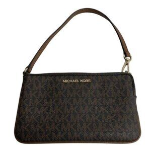 Michael Kors Women's Jet Set Small Signature Logo Clutch